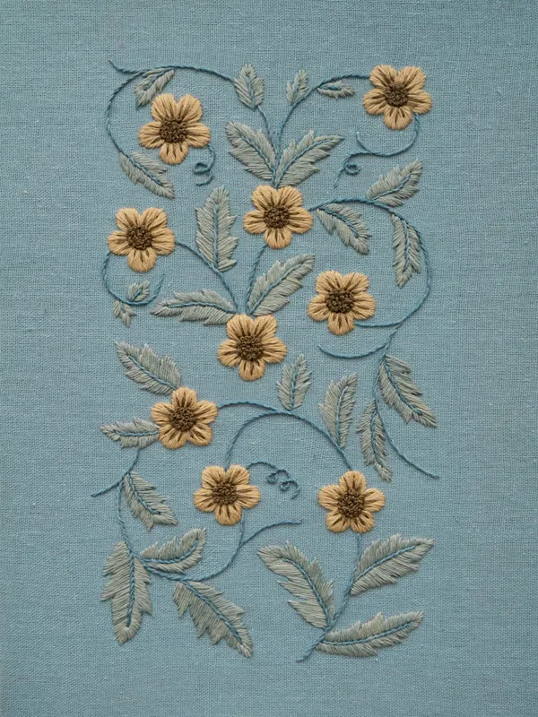 Golden Floral Vine