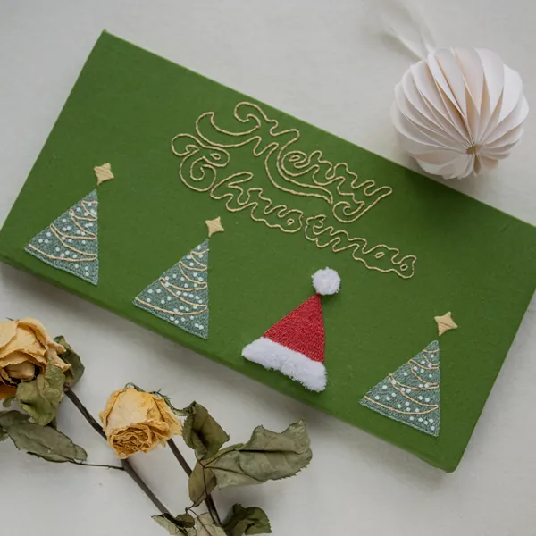 Handmade Christmas Embroidery Wall Decor