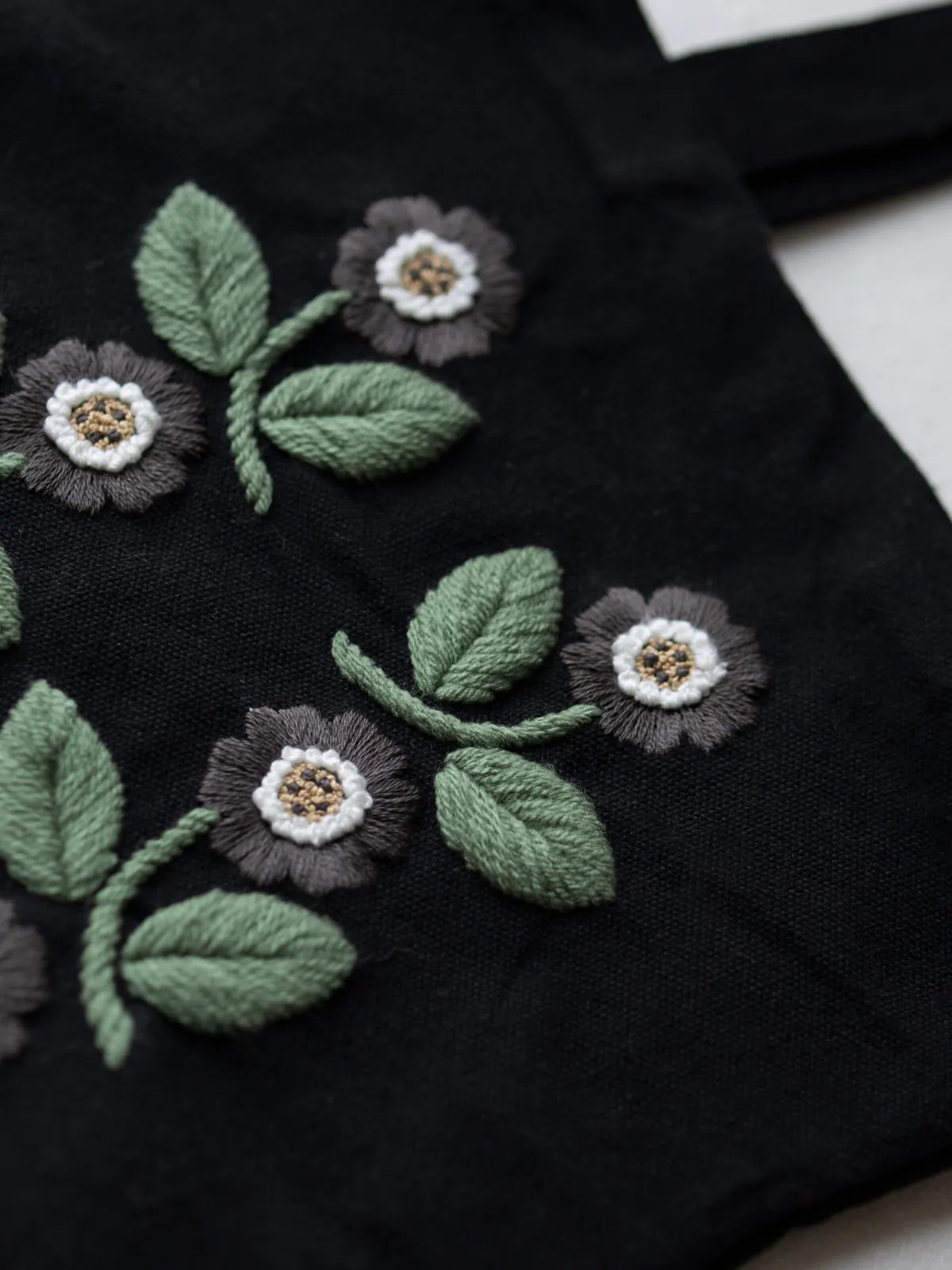The Hand-Stitched Flora Canvas Tote — view 2
